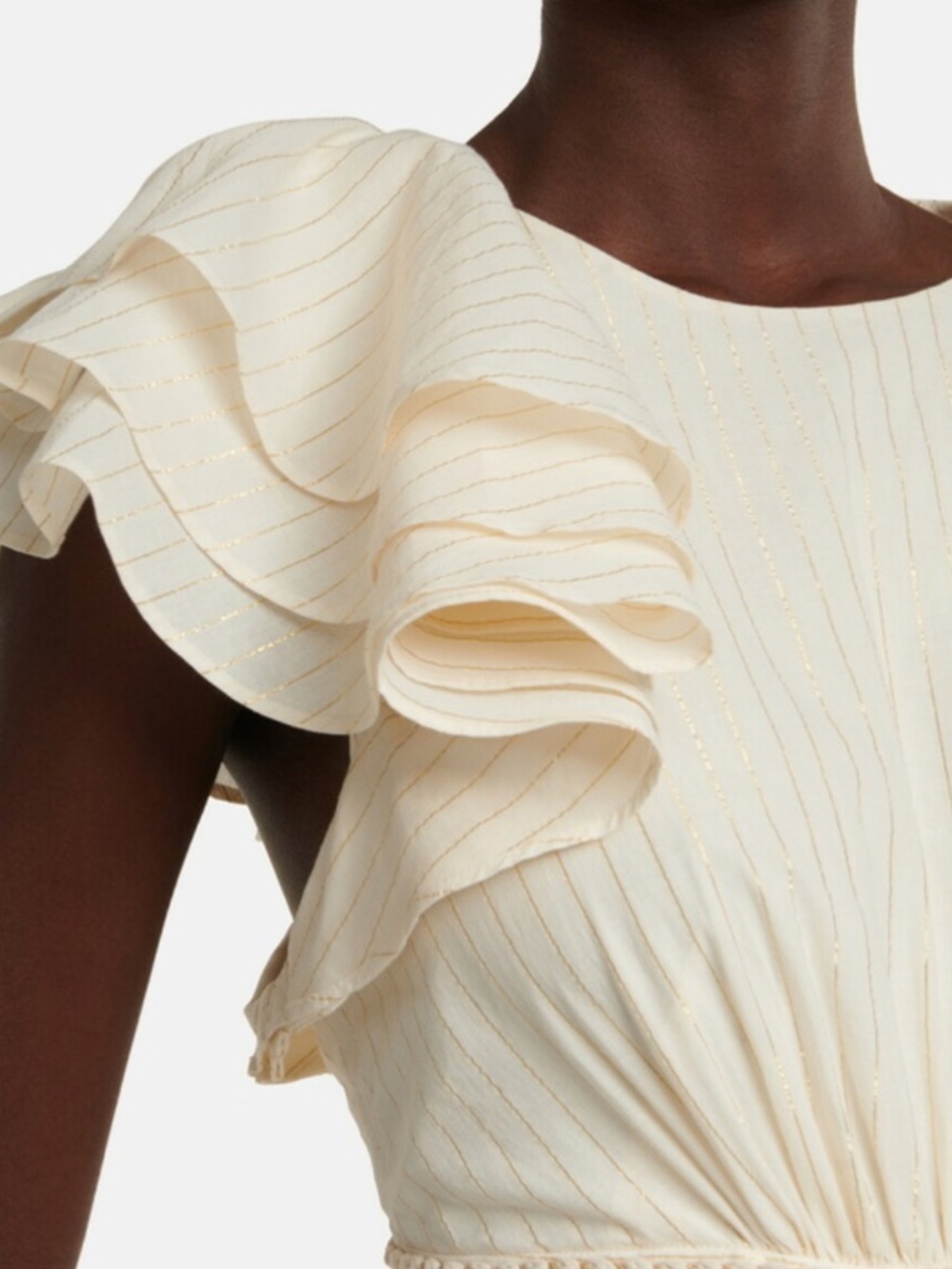 Zimmermann Anneke Cutout Ruffle Maxi Dress Resort wear Size 10 US NWT - Picture 4 of 15